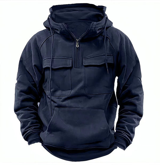 Men's Zip-up Hoodies Sweatshirt With Drawstring And Pocket Design Fashion Casual Sports Sweatshirt