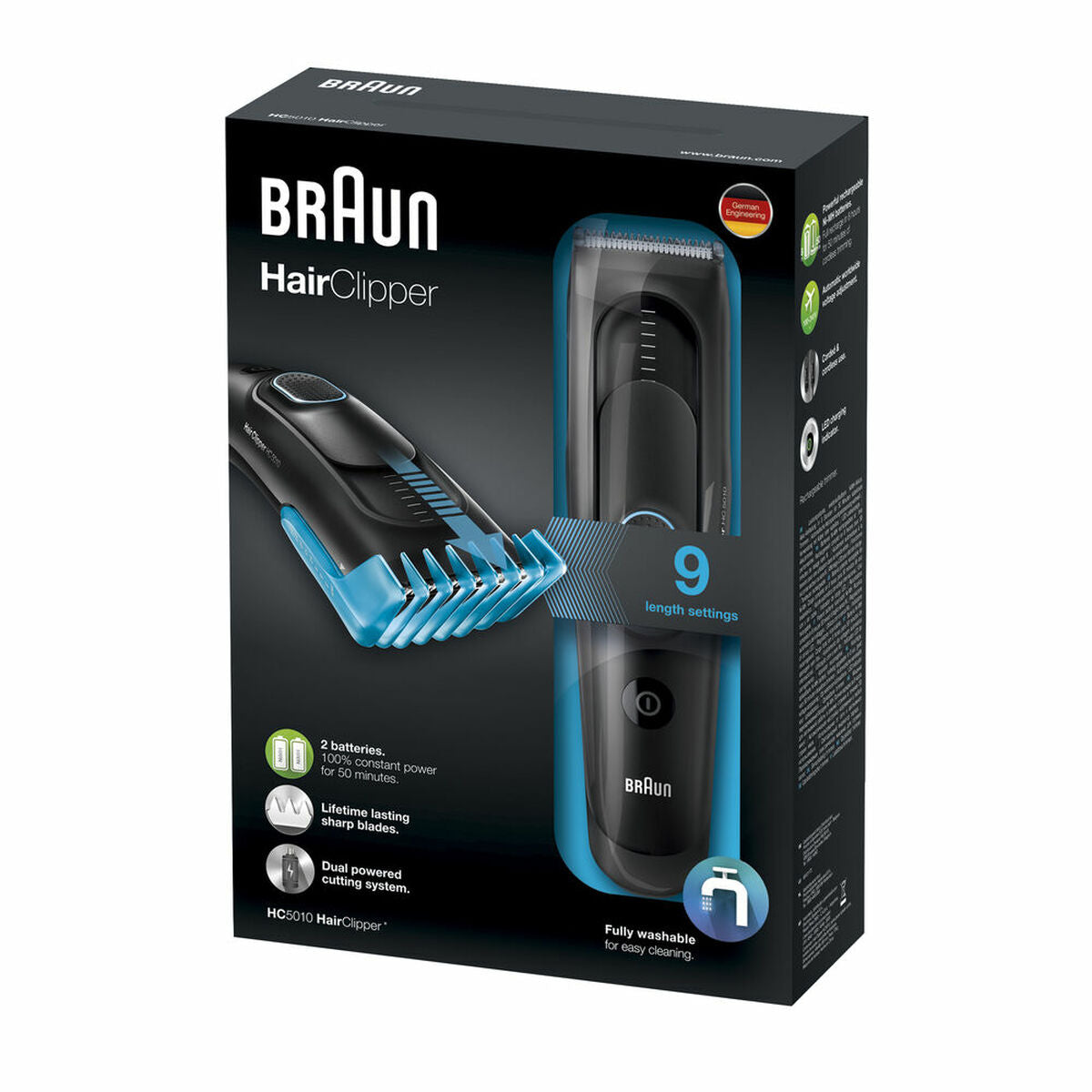 Hair clippers/Shaver Braun HC5010 Black