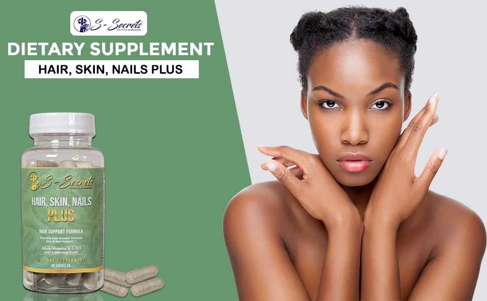 Biotin for Hair Skin Nails - Extra Strength 5000mcg Supplement with