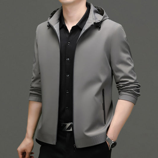 Hooded Jacket Casual Detachable Outerwear