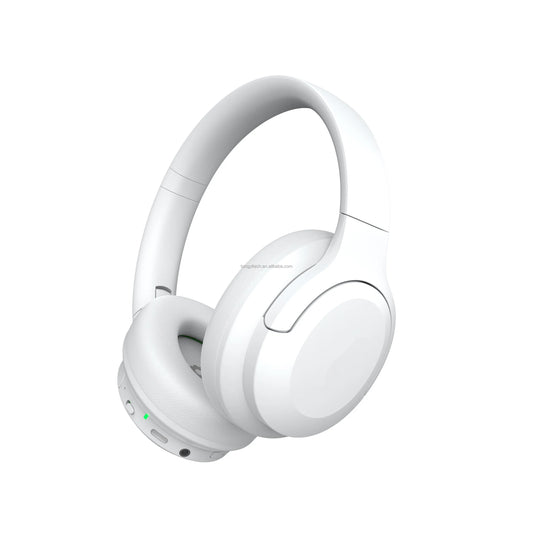 ANC Wireless Over-Ear Stereo Headset Mic Active Noise Cancelling AAC Codec JL Chipset for Travel Phone Computer Music Listening