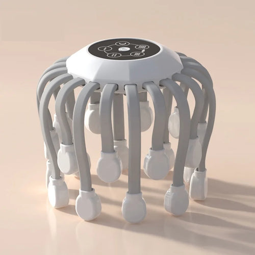 Orange Octopus Head Massager, 10/20 Independent Massage Heads,