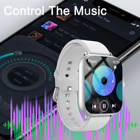 Smart Watch, Wireless Call/Dial, Multi-Sport Mode, Multiple APP Reminders, Suitable for Men and Women, Compatible with IPhone/An