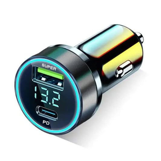 2 port 120W super fast USB car charger for smartphones quick charge adapter for mobile phone use