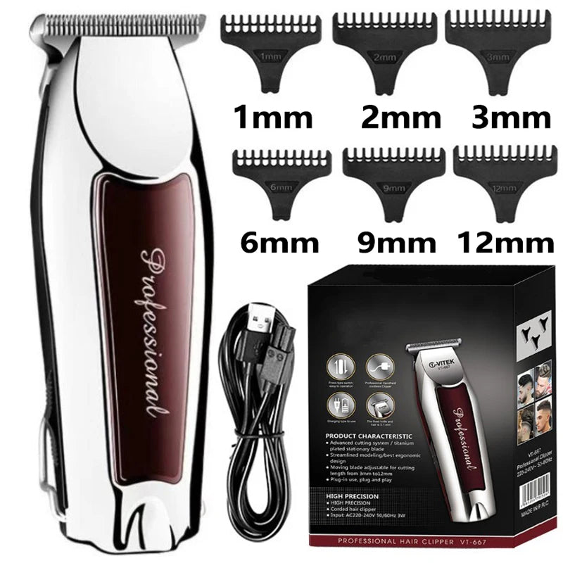 Hair Clipper Hair Trimmer Hair Clipper Professional Barber Trimmer Electric Shaver Hair Cutting Machine Rechargeable Trimmer Men