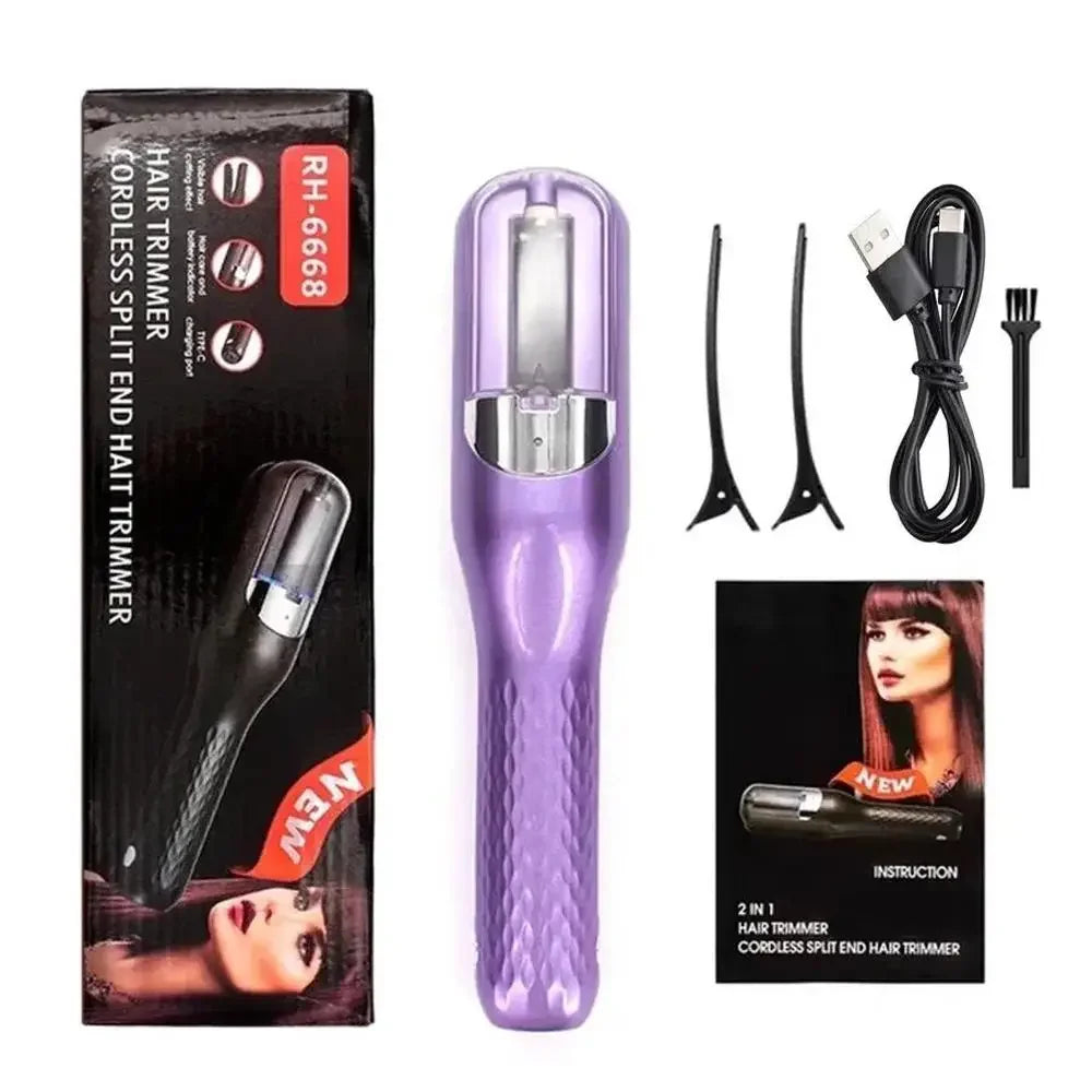 Professional Split Ends Hair Trimmer Dry Damaged Remover Automatic Trim Split Women Cordless Hair Cutting Machine Hair Clipper