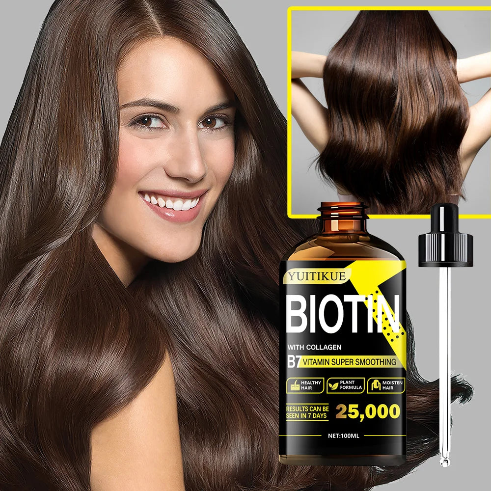 Biotin Collagen Care Oil 100ml - Rich in Vitamin B7, healthy
