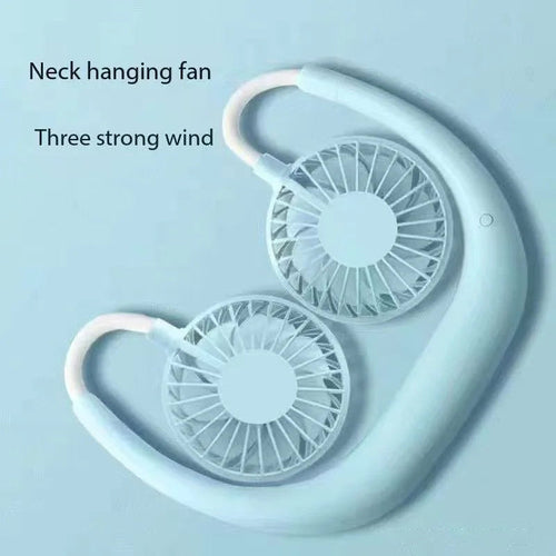 Portable Neck Fan,USB Hands Free Neck Hanging Rechargeable Mini