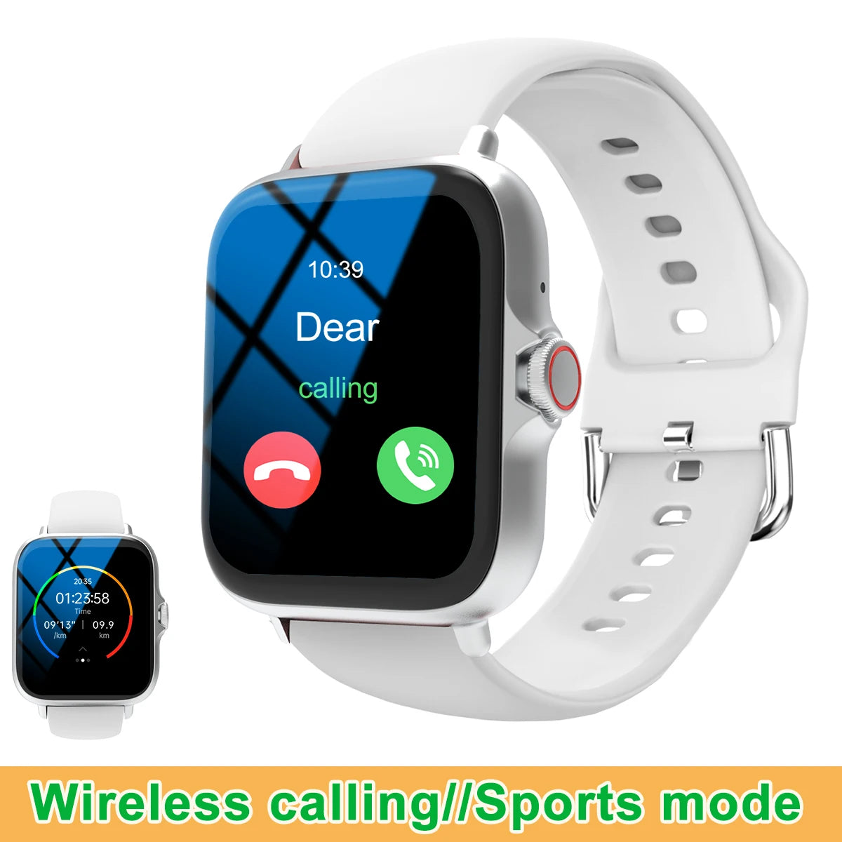 Smart Watch, Wireless Call/Dial, Multi-Sport Mode, Multiple APP Reminders, Suitable for Men and Women, Compatible with IPhone/An