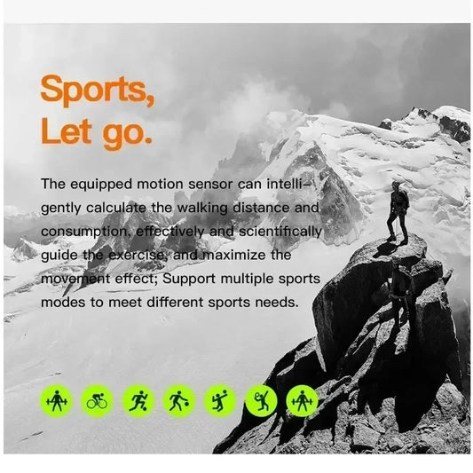 Smart Watch with Full Touch HD Screen 2.08" 49mm NFC Support Magnetic Charging Bluetooth Calling Health & Fitness Tra