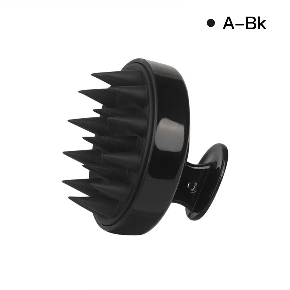 Silicone Head Scalp Massage Comb Hair Washing Brush Soft Scalp