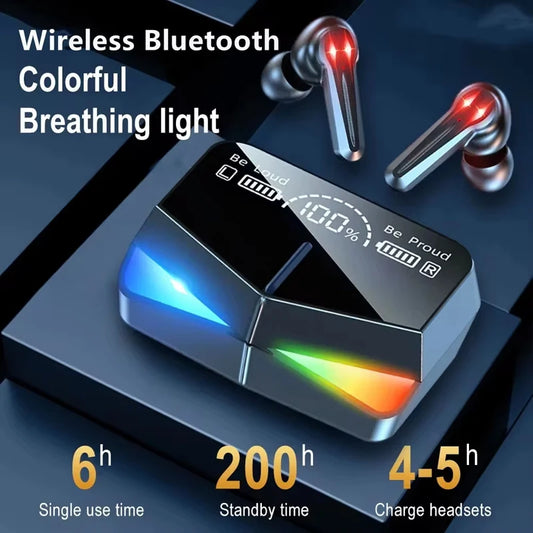 TWS Wireless Bluetooth Headset Gamer LED Digital Display Earbuds with Mic Wireless Headphones Stereo Hifi Bluetooth Earphones