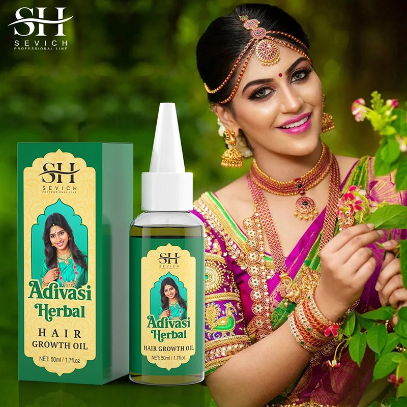 Ayurvedic Hair Growth Oil India Adivasi Organic Hair Growth Serum Anti