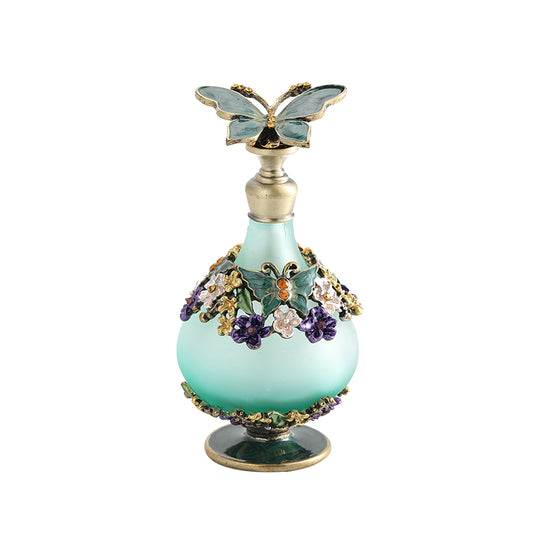 European Style Retro Butterfly Perfume Sub-packed Glass Essential Oil Bottle