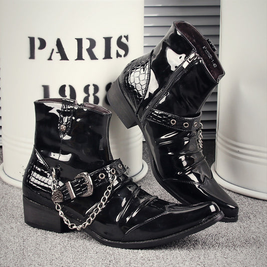 European And American Western Style Martin Boots Pointed Toe