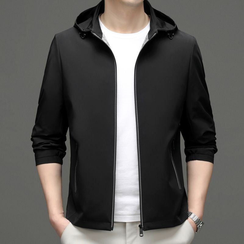 Hooded Jacket Casual Detachable Outerwear