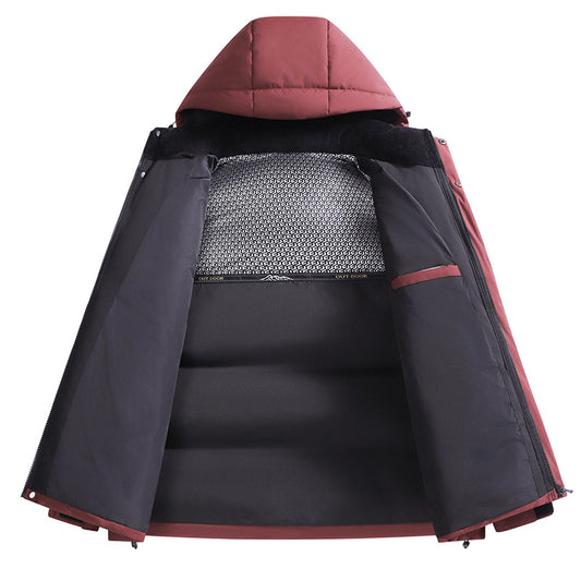 Mens Winter Cotton-Padded, Thickened, And Warm Fashion Jacket