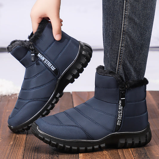 Men's Fleece-lined Thick Snow Boots