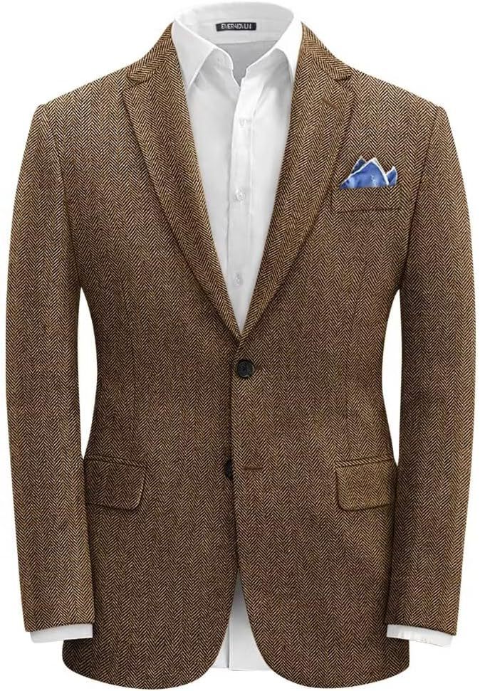 Men's Slim Fit Blazer In British Style