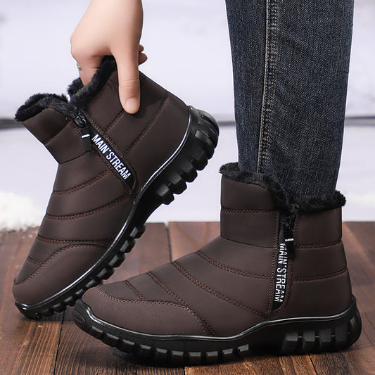 Men's Fleece-lined Thick Snow Boots