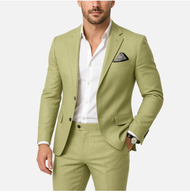 New SpringSummer Commuter Casual Plus-Size British Suit For Men