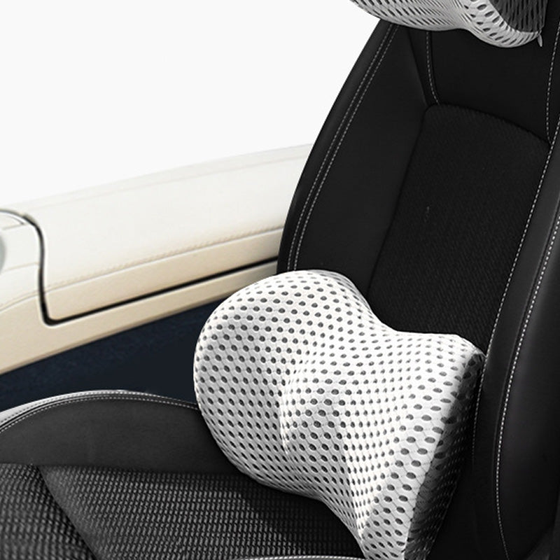 Memory Foam Car Headrest Lumbar Support Set