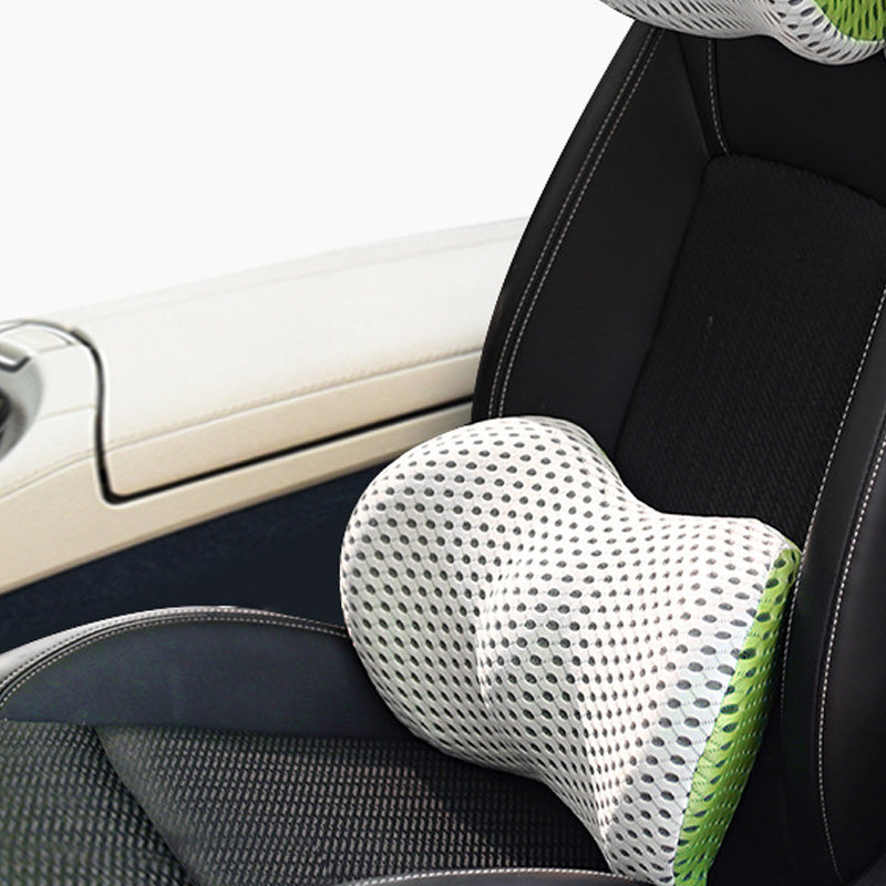 Memory Foam Car Headrest Lumbar Support Set