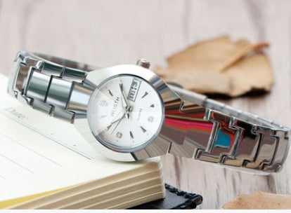 Men's luminous watch tungsten steel color waterproof fashion student couple watch male calendar quartz watch