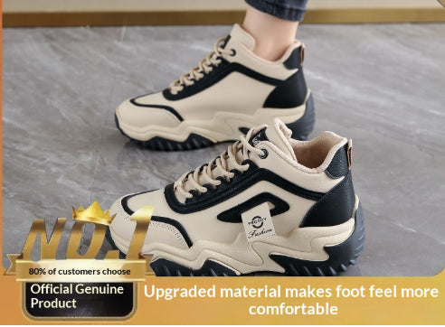 Koreanstyle Womens Casual Hightop Dad Shoes