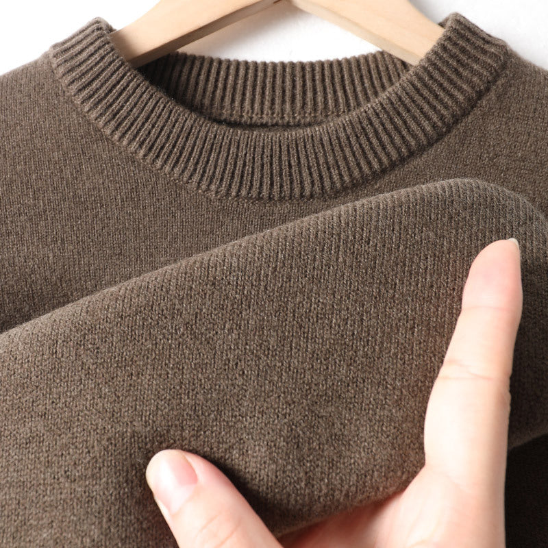 Mens Half-Neck Sweater Chunky-Knit Puyuan Knitwear