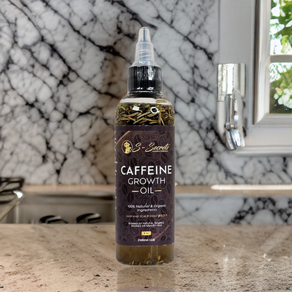 Caffeine Hair Growth Oil 4oz - Hair Growth Oil For Thinning, Balding