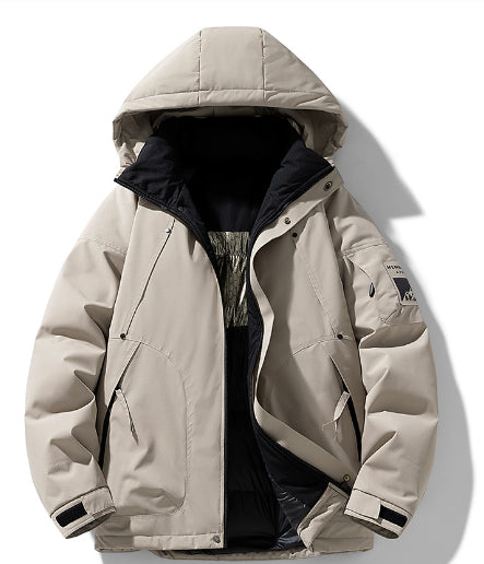 Mens Sporty Casual Cottonpadded CoatMens Workwear Jacket Mens Winter Cottonpadded Outerwear