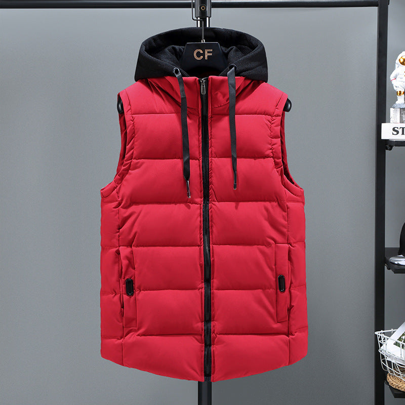 Mens AutumnWinter Down And Cotton Vest