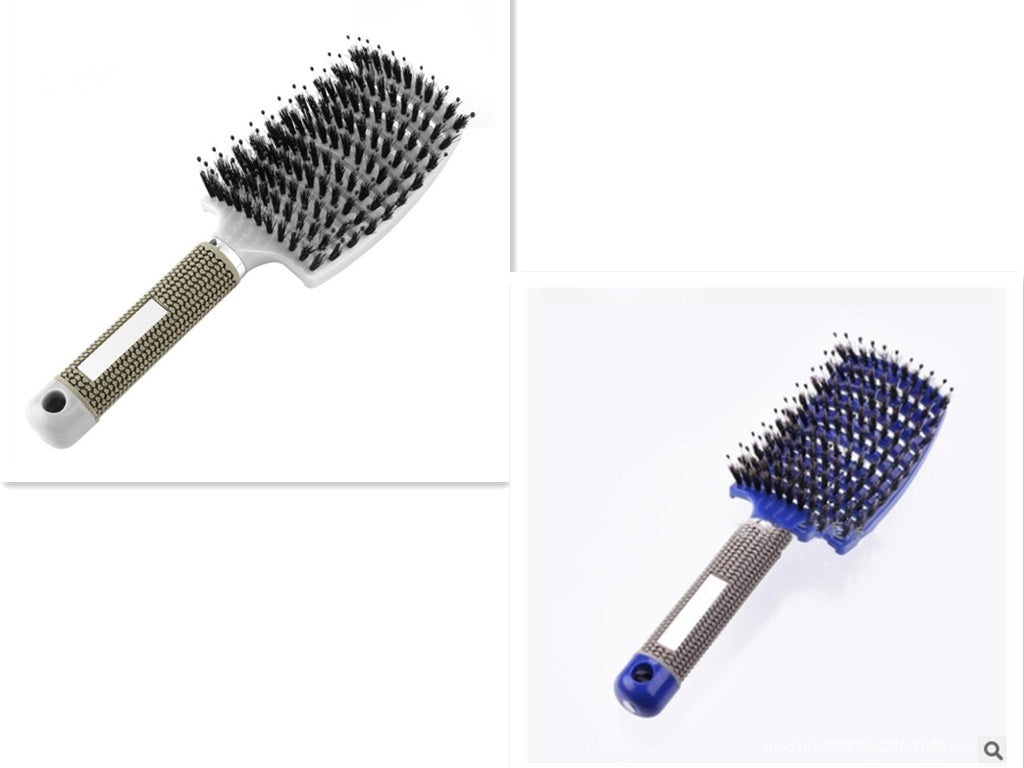 Women Detangler Hair Brush Bristle Nylon Scalp Massage  Teaser Hair Brush Comb