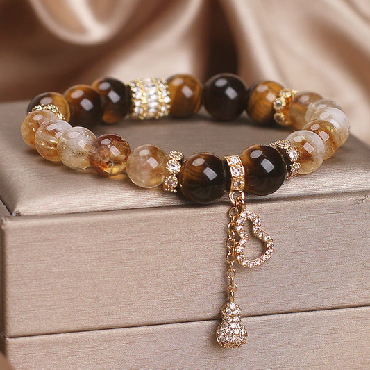 Lucky Fortune Citrine Fulu Bracelet For Women