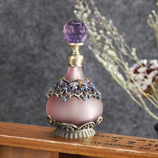 European Style Retro Butterfly Perfume Sub-packed Glass Essential Oil Bottle