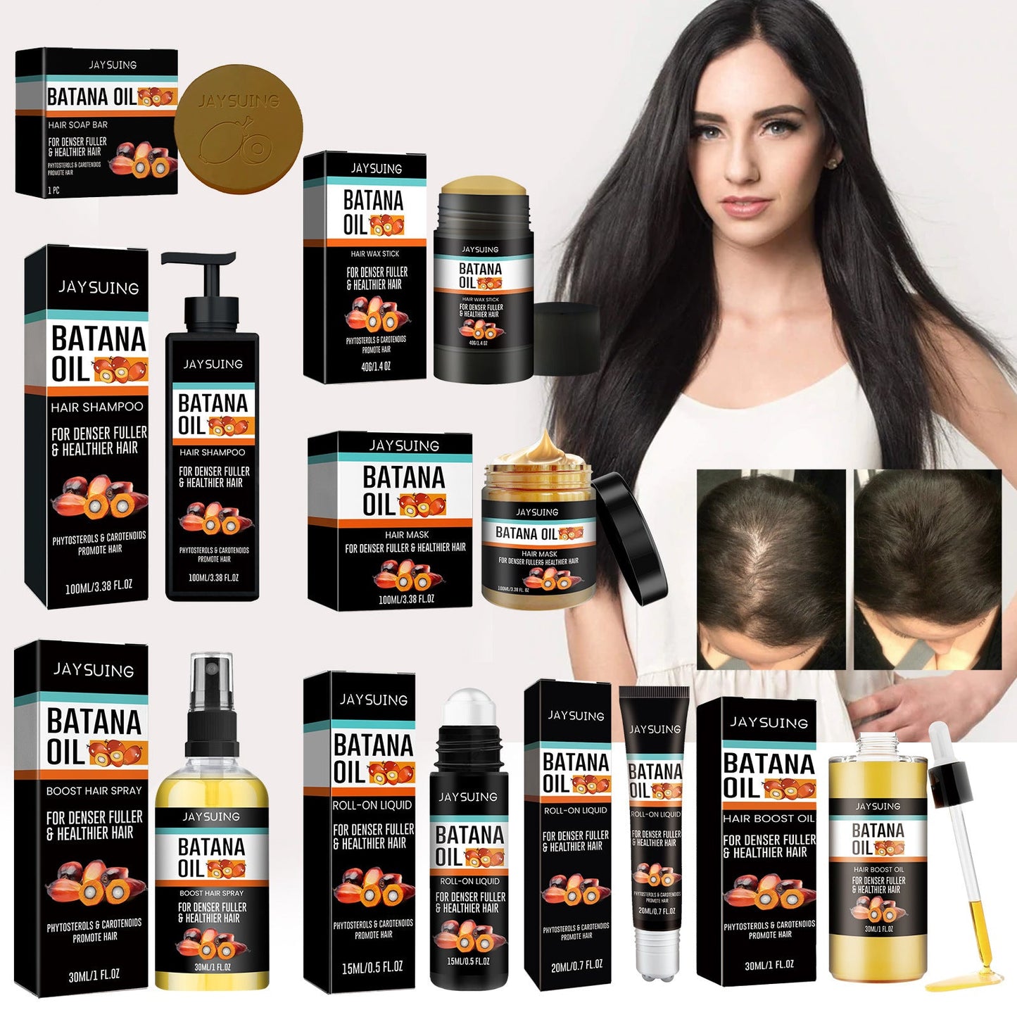 BananaGlow™ Hair Recovery Elixir – Root Booster & Split-End Repair