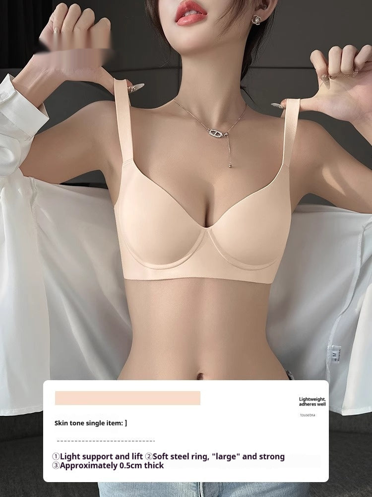 Womens Chest Reducing Push Up Shaping Bra In Plus Sizes With A Full Cup And A Seamless Design