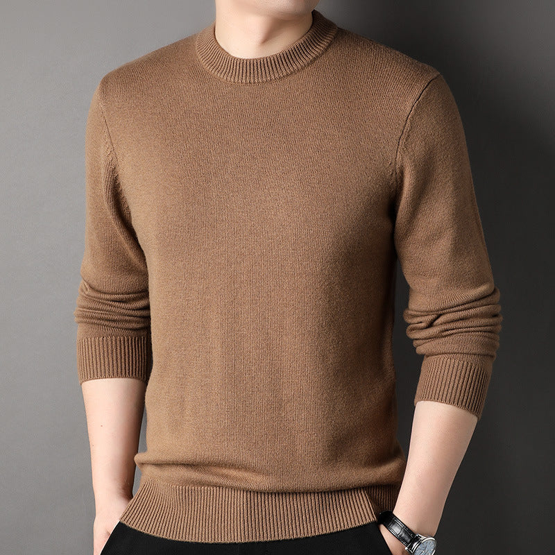 Mens Half-Neck Sweater Chunky-Knit Puyuan Knitwear