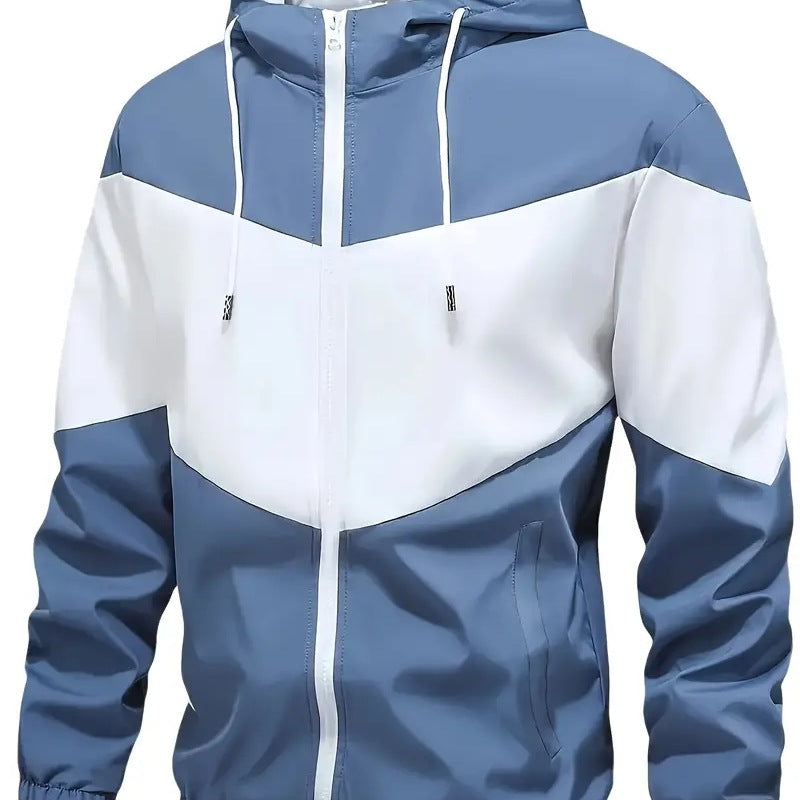Mens Autumn Winter Two-Piece Hooded Sports Set