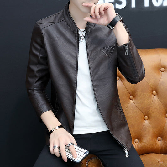 Men's Trendy Leather Jacket For Young People
