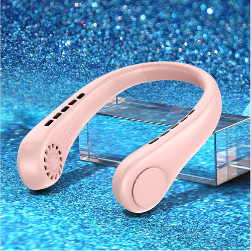 New Mini Neck Fan Portable Bladeless Hanging Neck Rechargeable Air