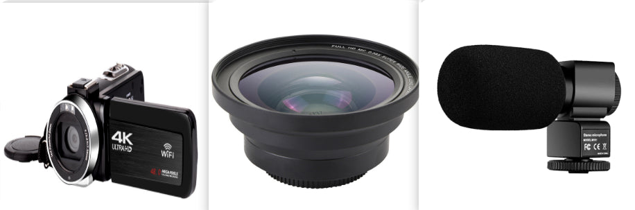 3.0 inch touch screen 4K video camera digital camera with wifi remote control