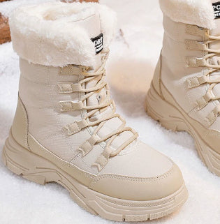 Womens Versatile And Warm Fleecelined Chunkysoled Shoes