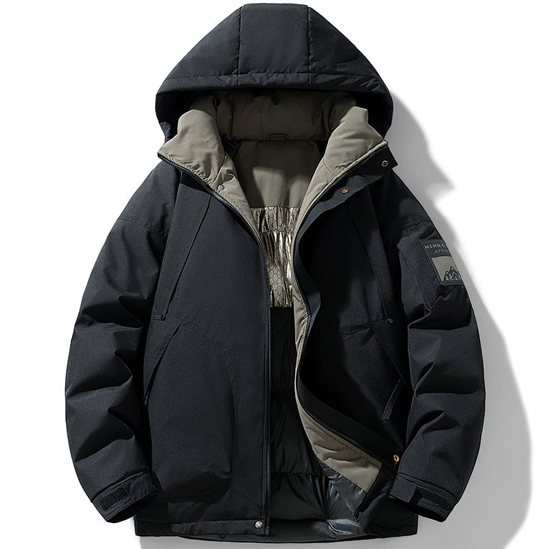 Mens Sporty Casual Cottonpadded CoatMens Workwear Jacket Mens Winter Cottonpadded Outerwear