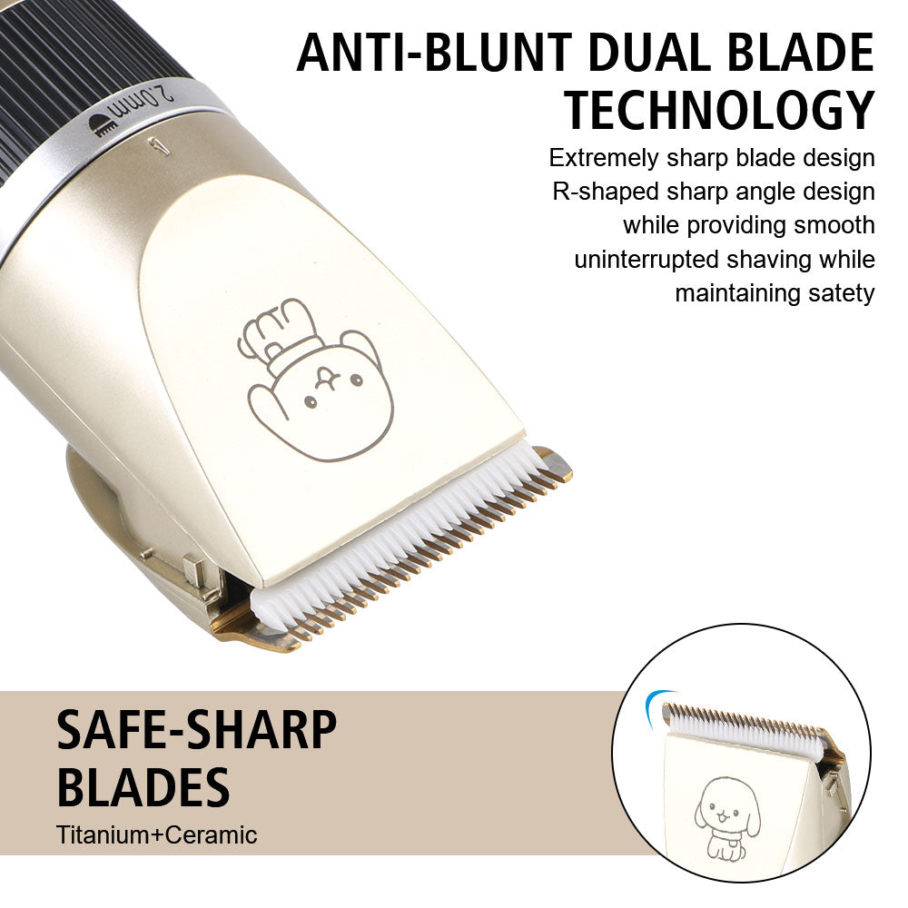 For Rabbit Dog Cat Puppy Grooming Clipper Cutter Haircut Trimmer Shaver Set Pet Hair Clipper Electric Scissors Pet Supplies