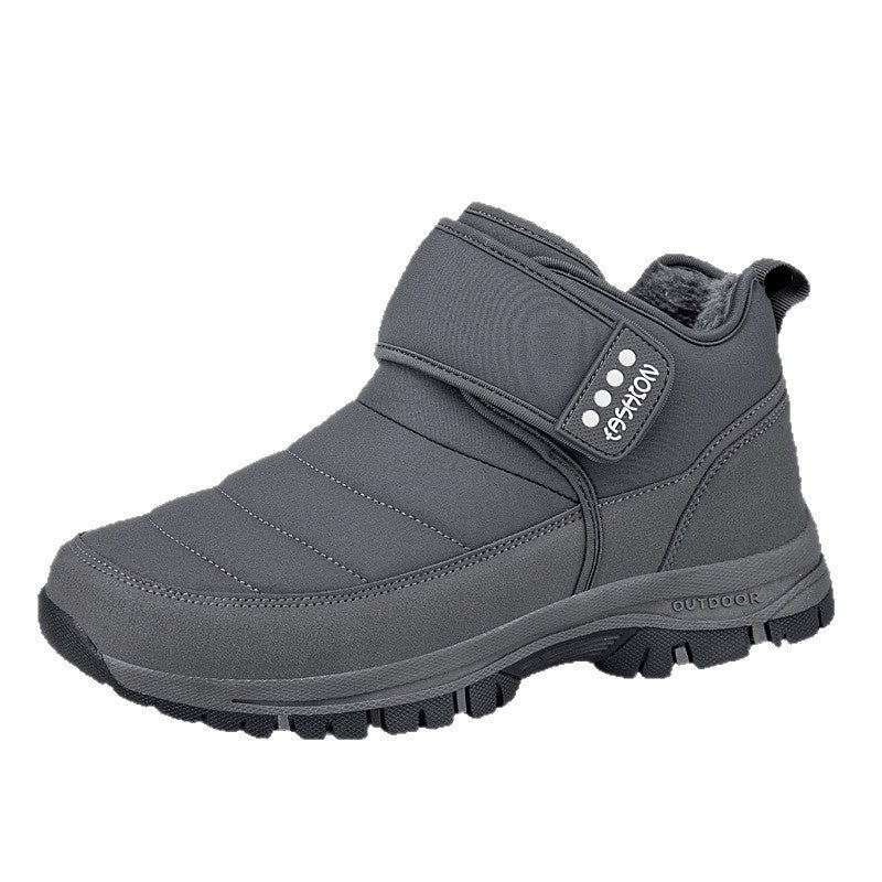 Fleece-lined Thermal Cotton Shoes For Men