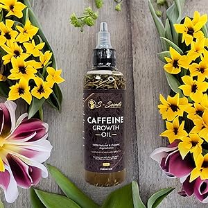 Caffeine Hair Growth Oil 2oz - Hair Growth Oil For Thinning, Balding