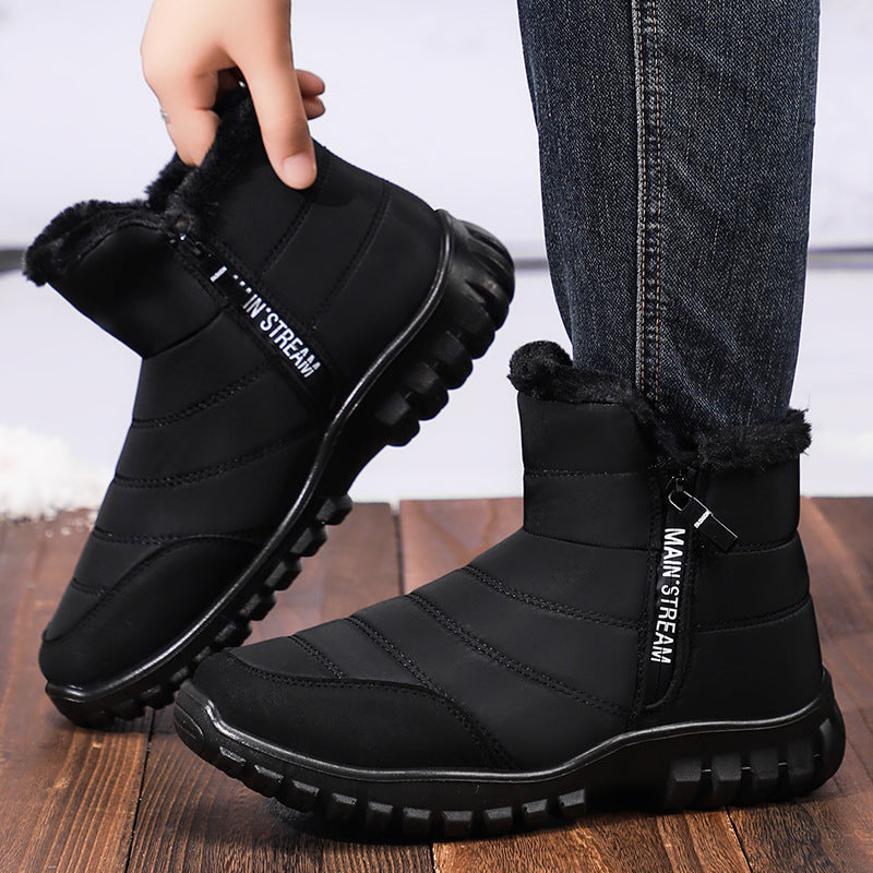 Men's Fleece-lined Thick Snow Boots