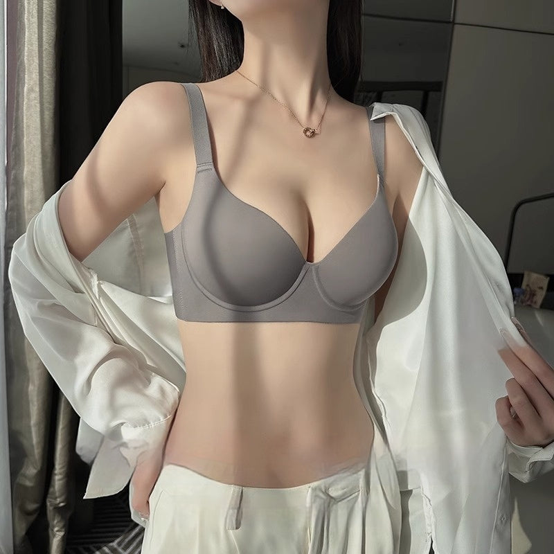 Womens Chest Reducing Push Up Shaping Bra In Plus Sizes With A Full Cup And A Seamless Design